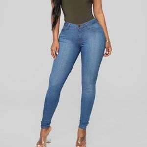 Fashion Nova Jeans Straight Leg Sz 15 Blue women